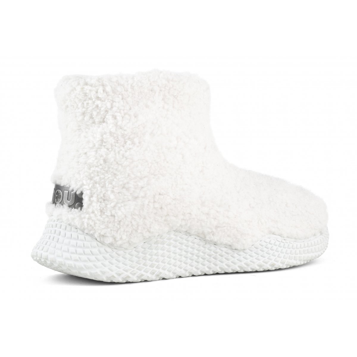 ECO SOLE SLIP-ON BOOTIE IN TEXTILE FELT TALL WHI img 3