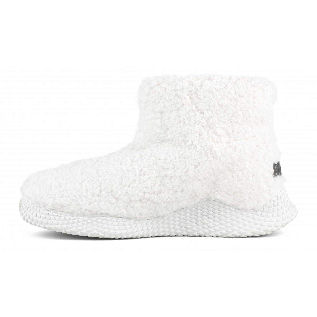 ECO SOLE SLIP-ON BOOTIE IN TEXTILE FELT TALL WHI img 5