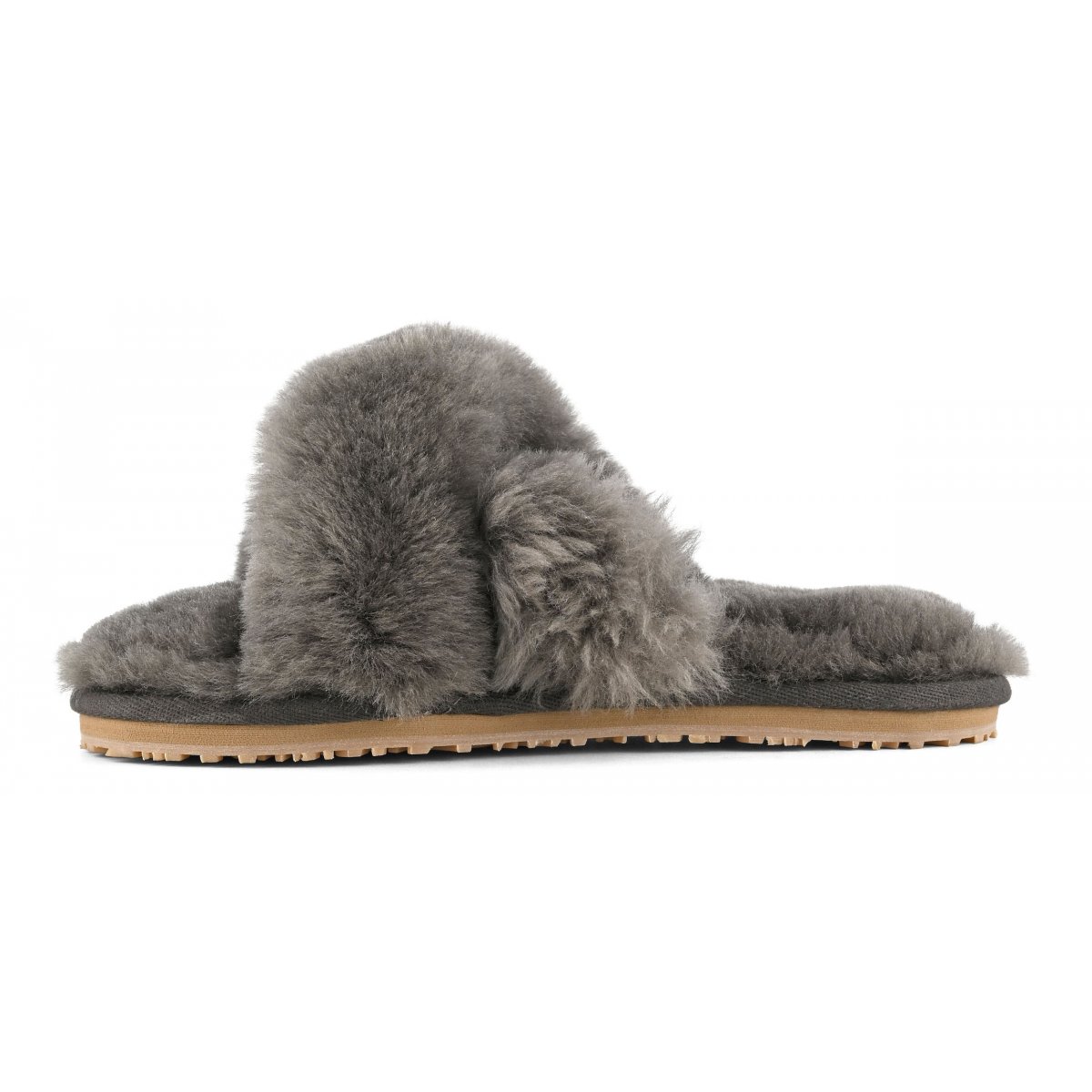 Criss-cross fur slide slipper CHA img 5