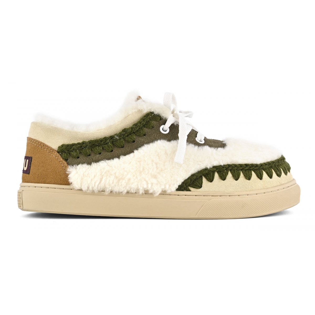 Unisex lace-up sneaker shearling MOO img 1