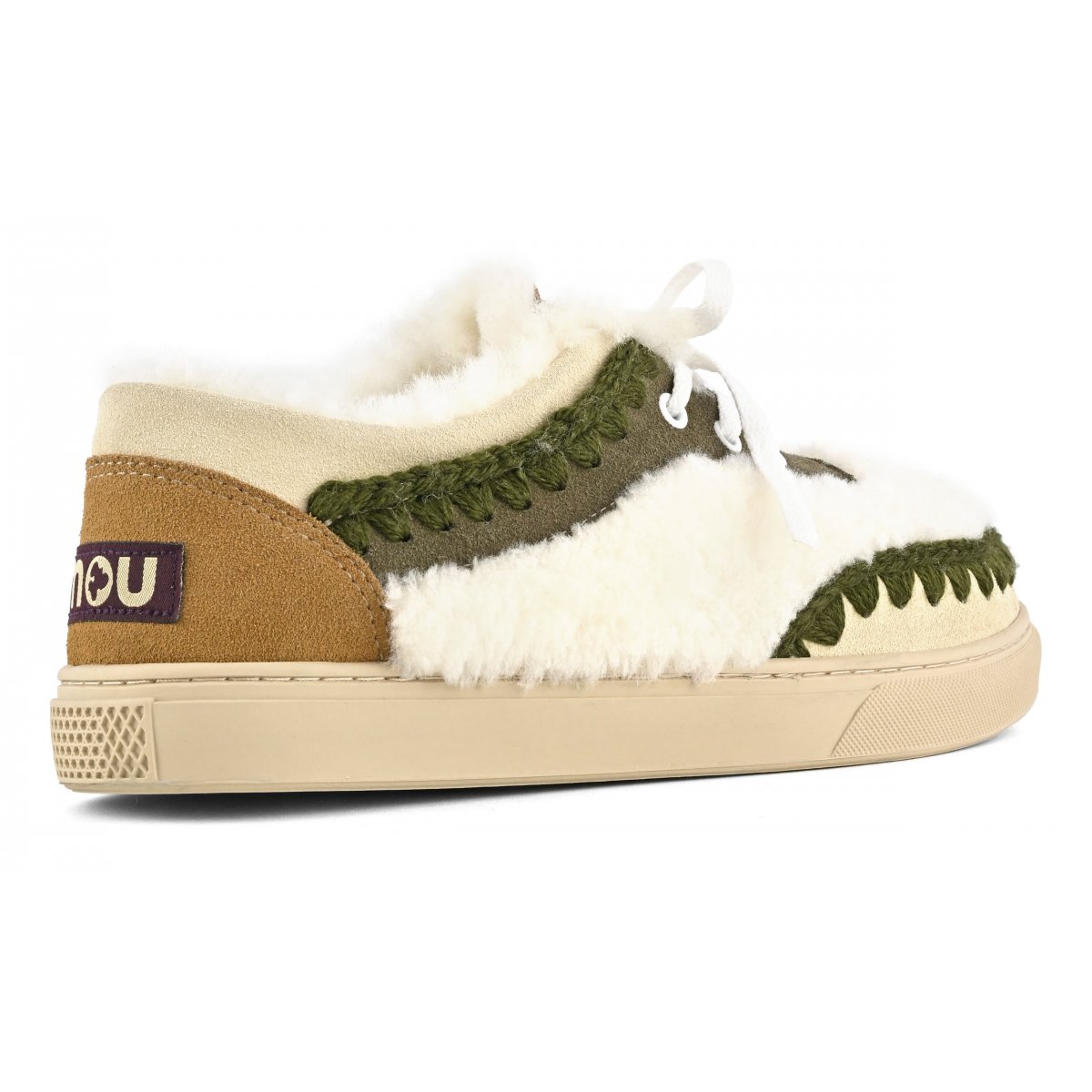 Unisex lace-up sneaker shearling MOO img 3