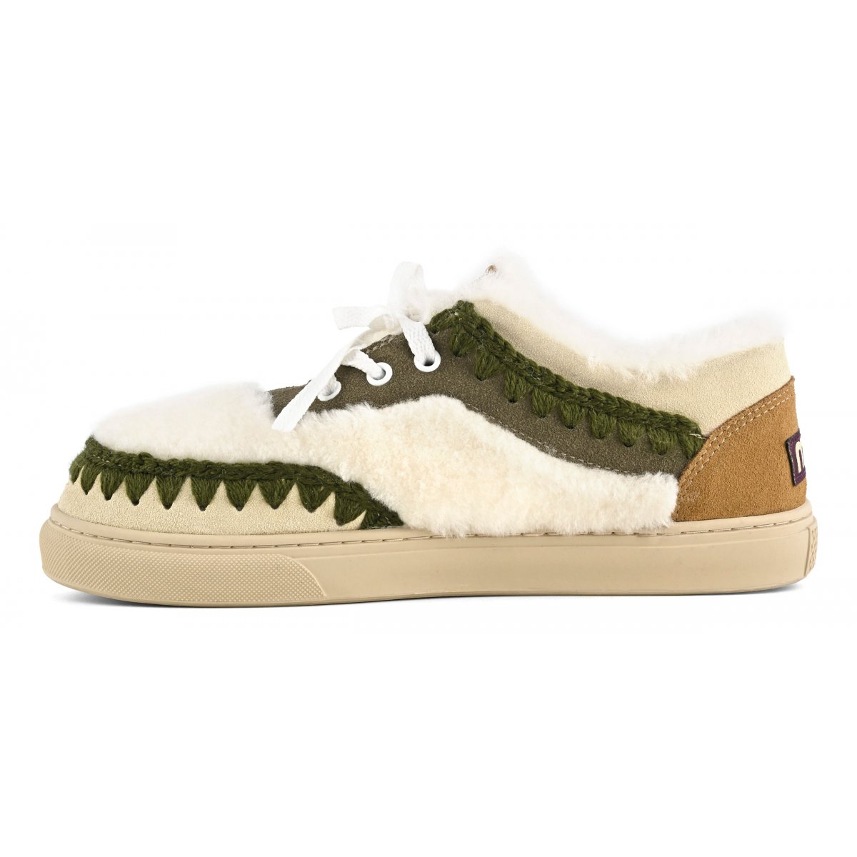 Unisex lace-up sneaker shearling MOO img 5