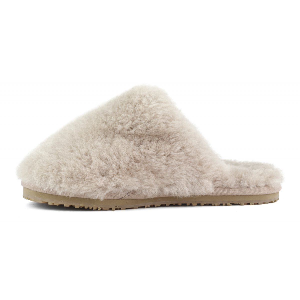 Closed Toe sheepskin fur slipper SAND img 5