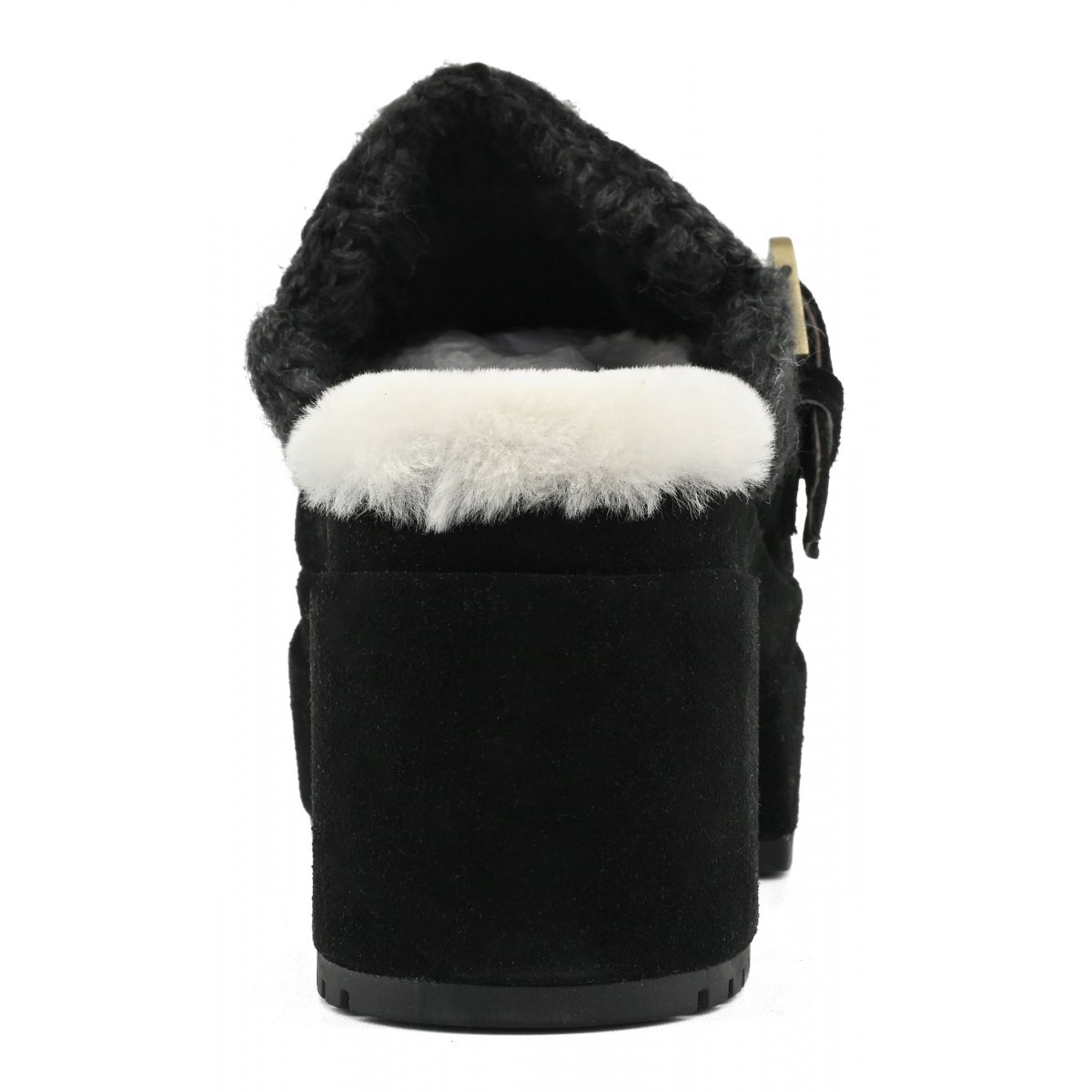 Platform clog buckle strap BKBK img 4