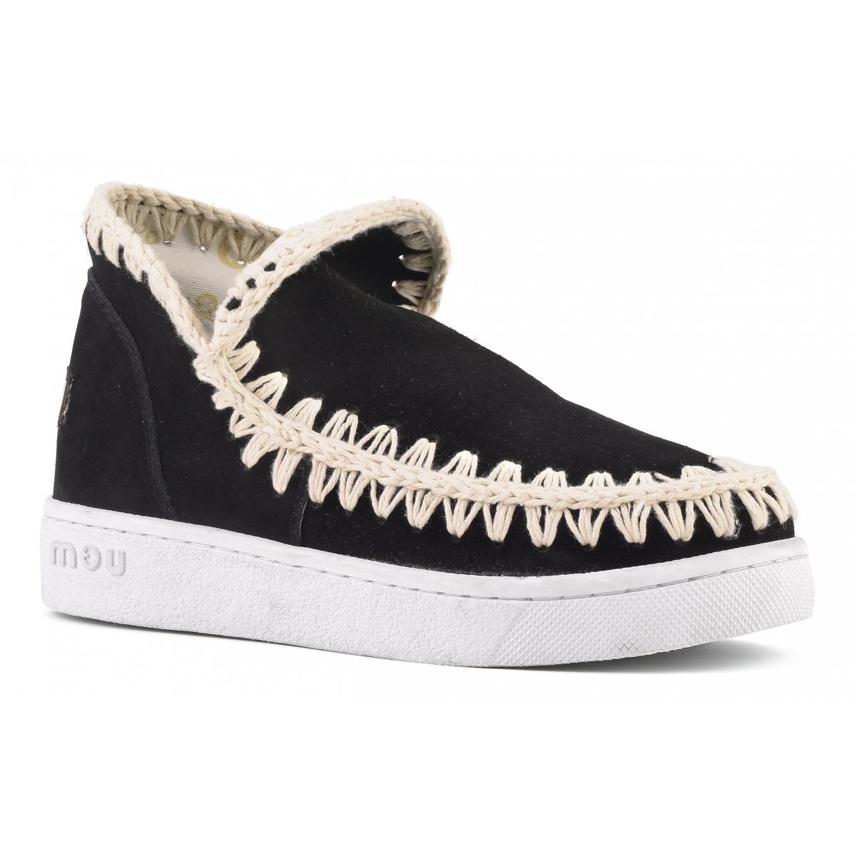 summer eskimo sneaker perforated suede BKWH img 2