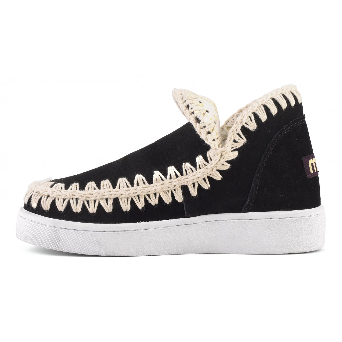 summer eskimo sneaker perforated suede BKWH img 5