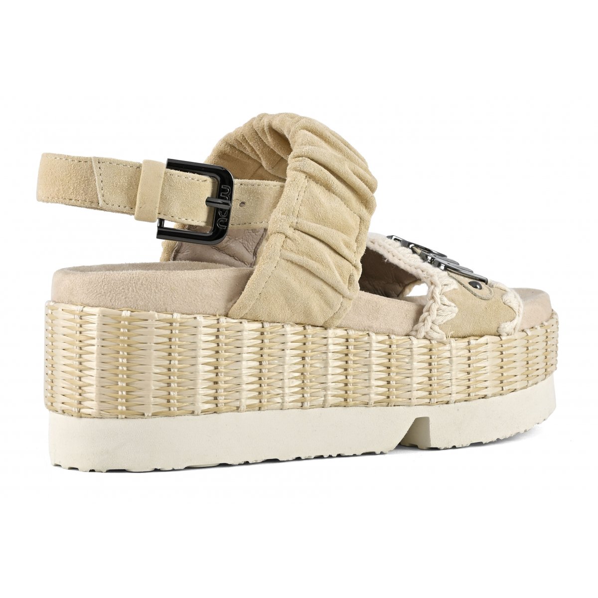 japanese two band upper  suede and raffia WHE img 3