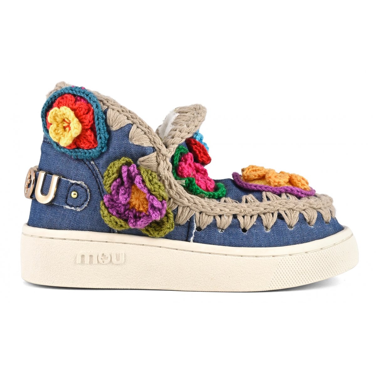 Summer eskimo sneaker kid crochet flowers