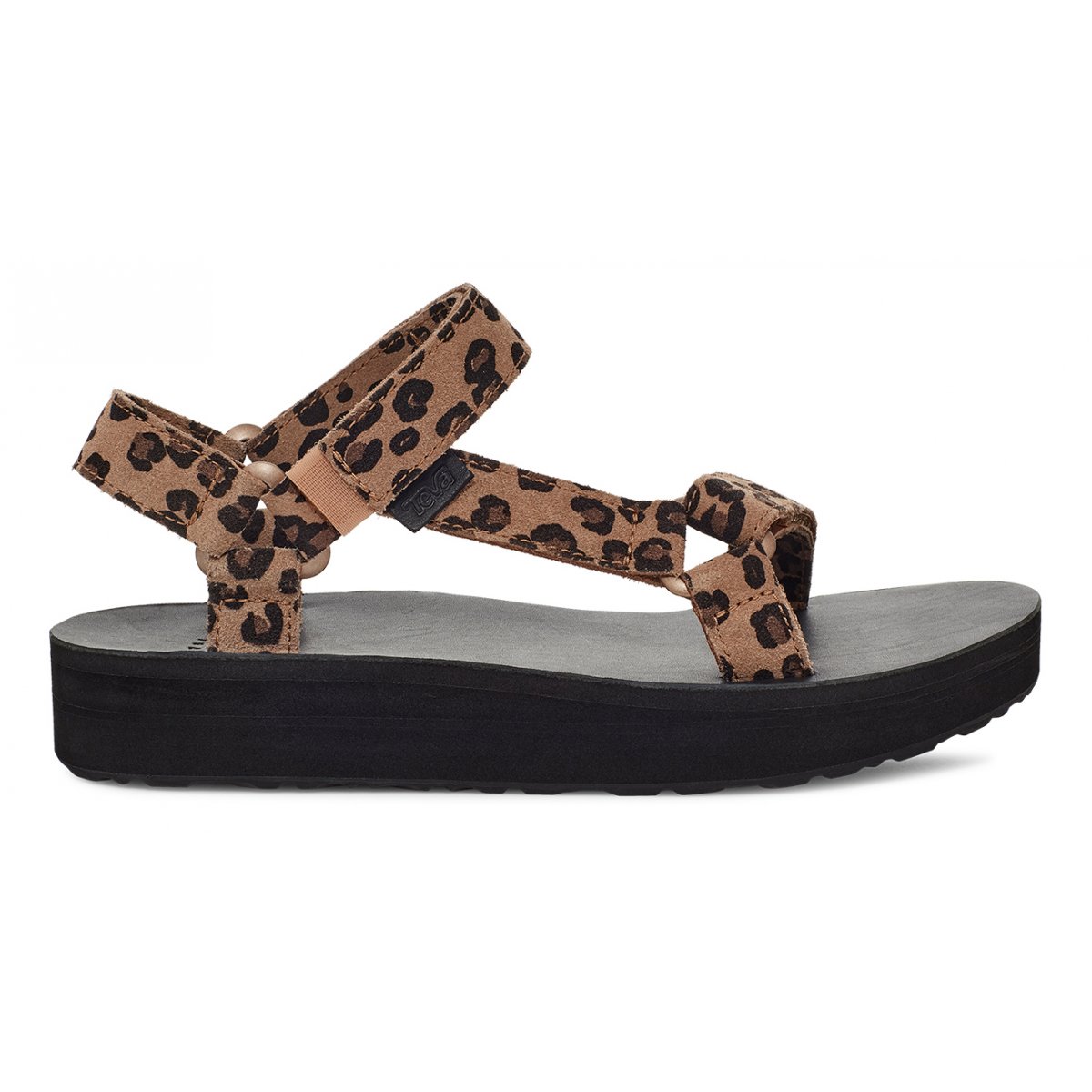 leopard teva flatform