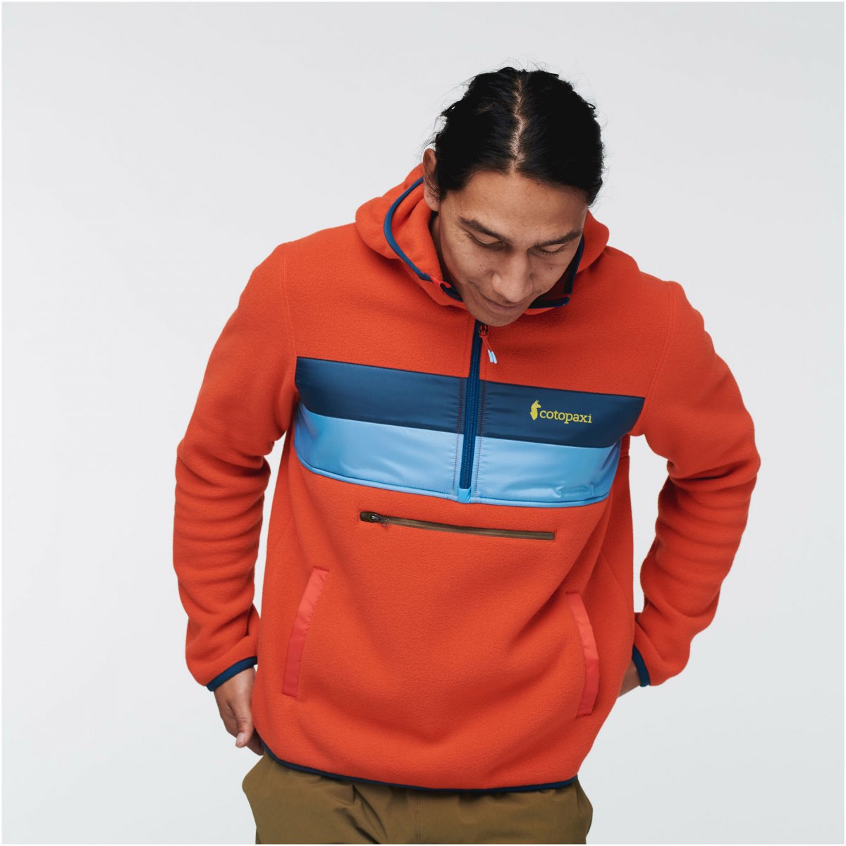 Teca Fleece Hooded Half-Zip Jacket M