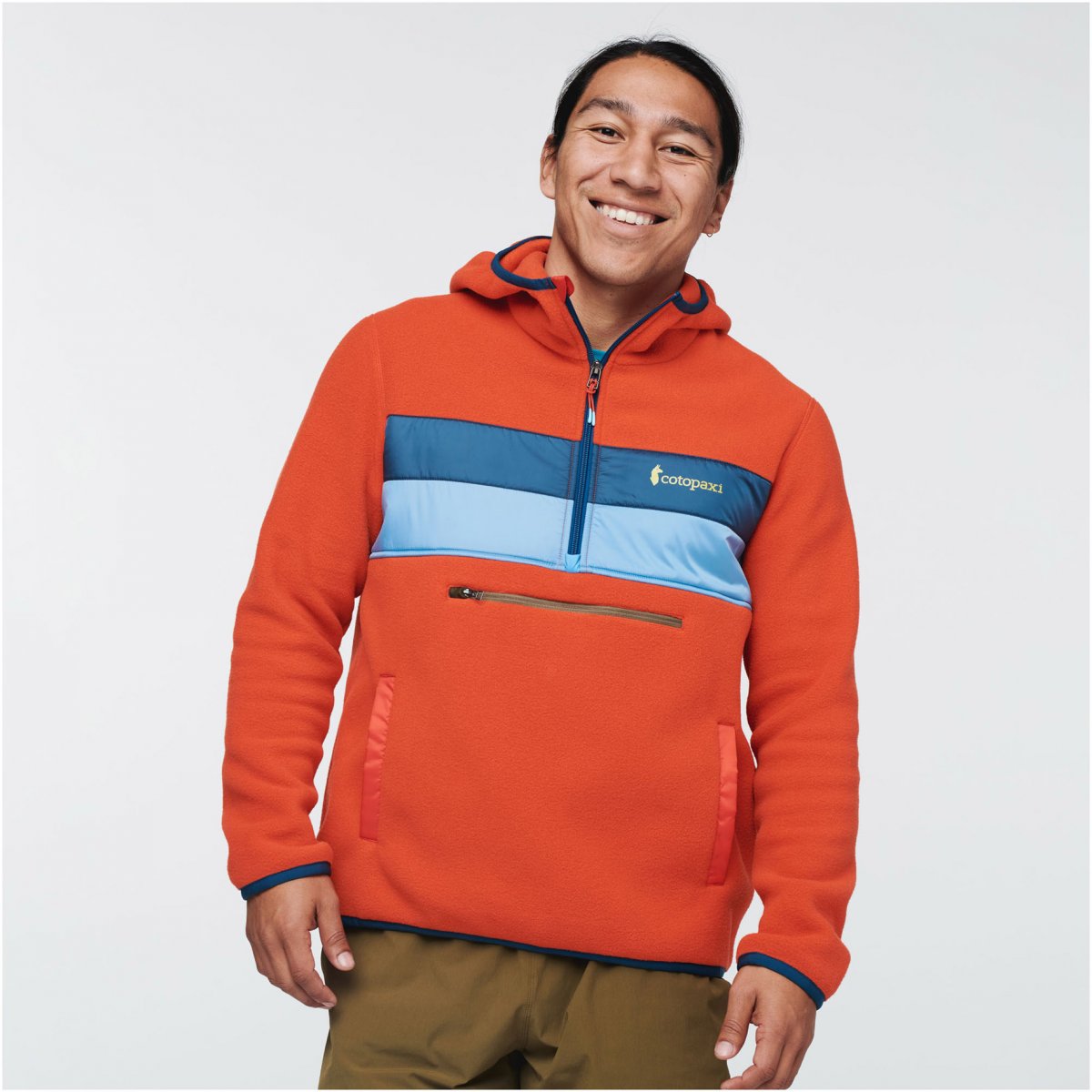 Teca Fleece Hooded Half-Zip Jacket M