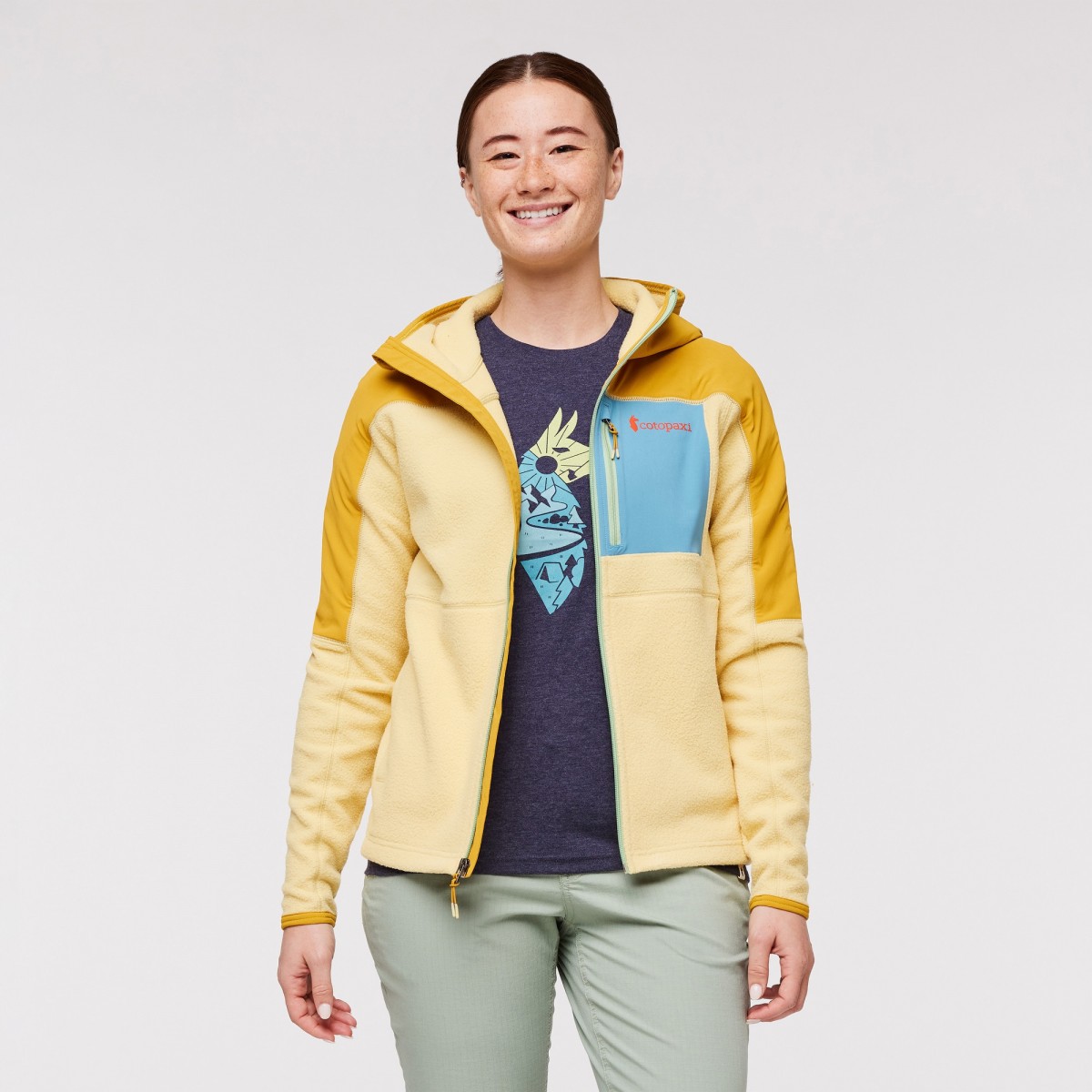 Abrazo Hooded Full-Zip Fleece Jacket Woman