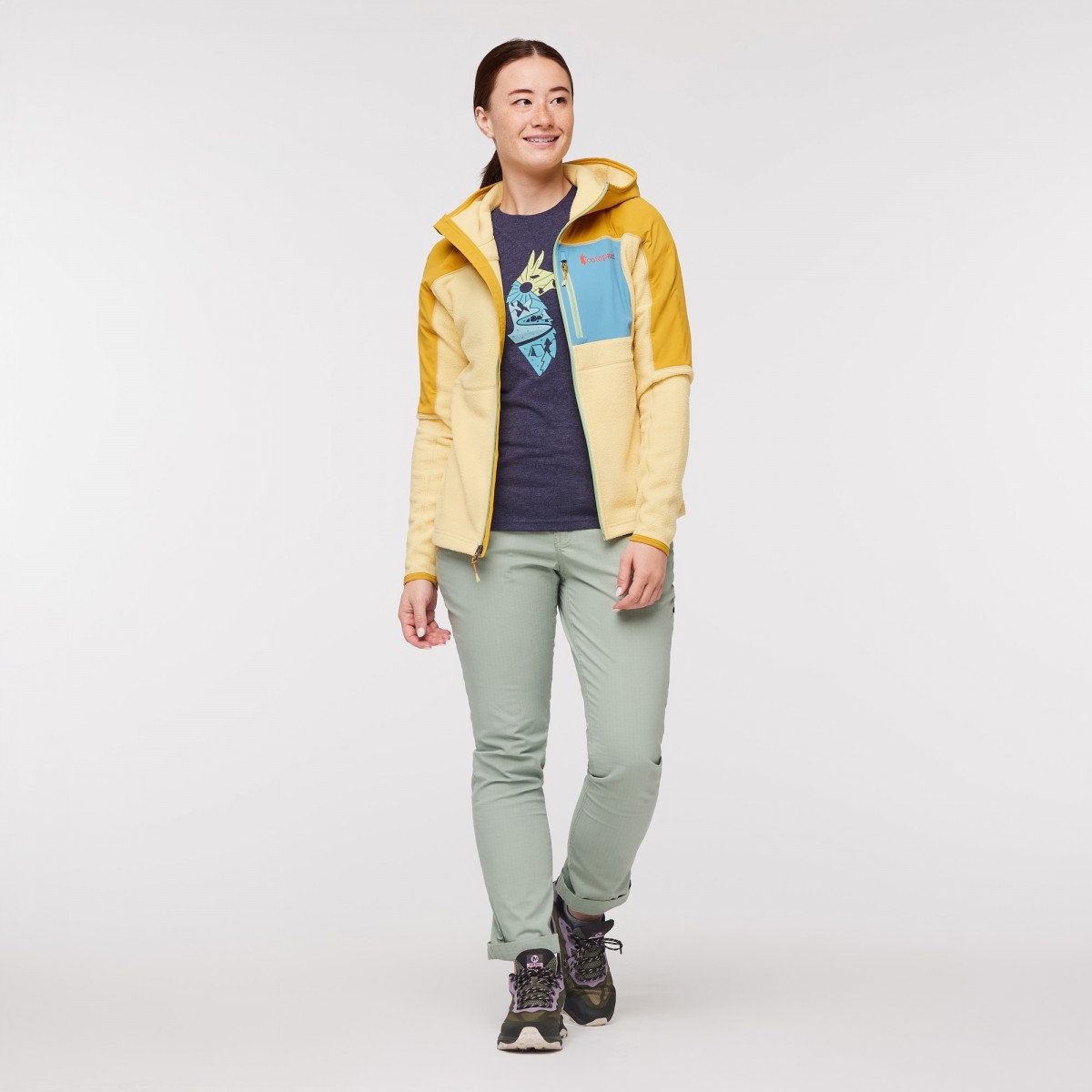 Abrazo Hooded Full-Zip Fleece Jacket Woman