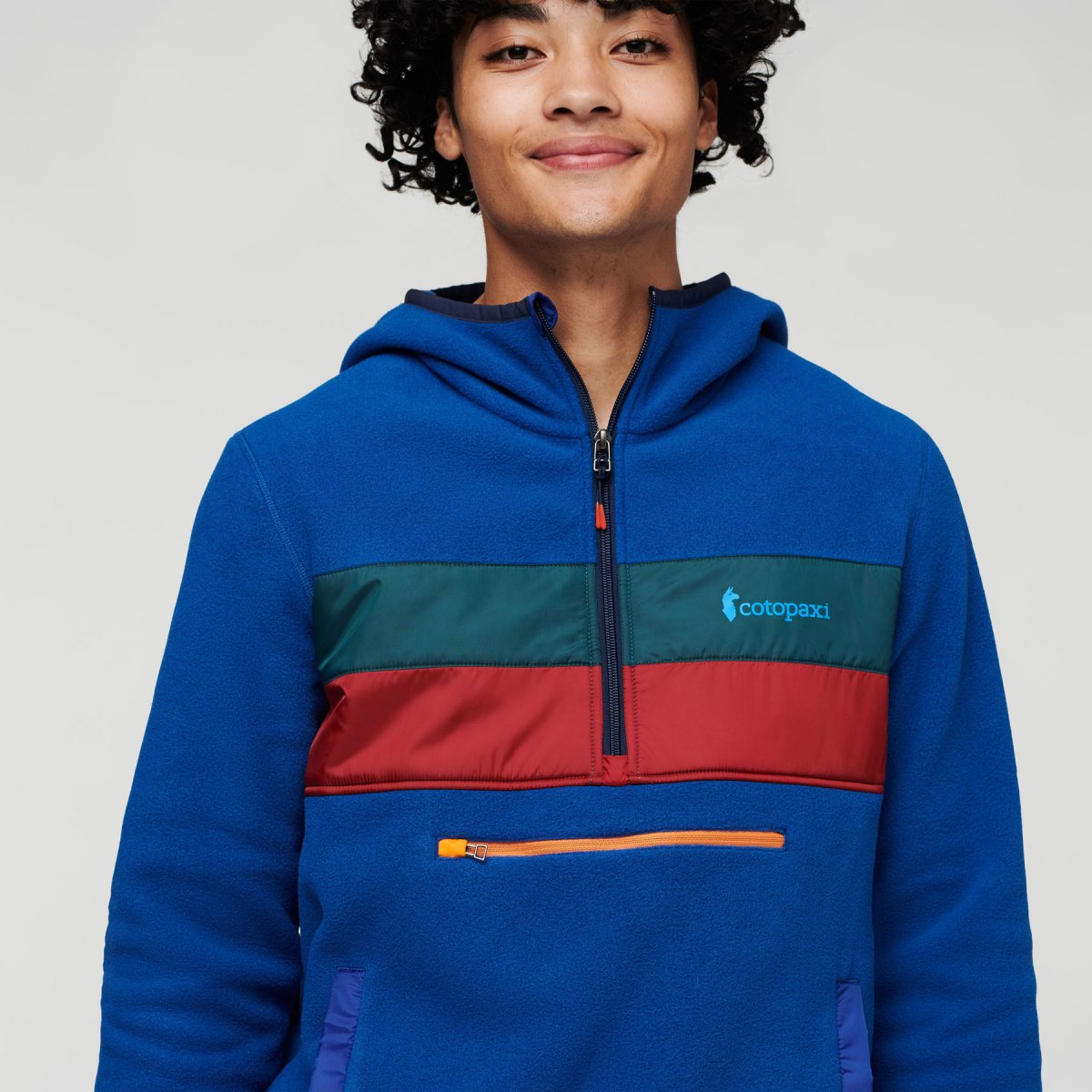 Teca Fleece Hooded Half-Zip Jacket M