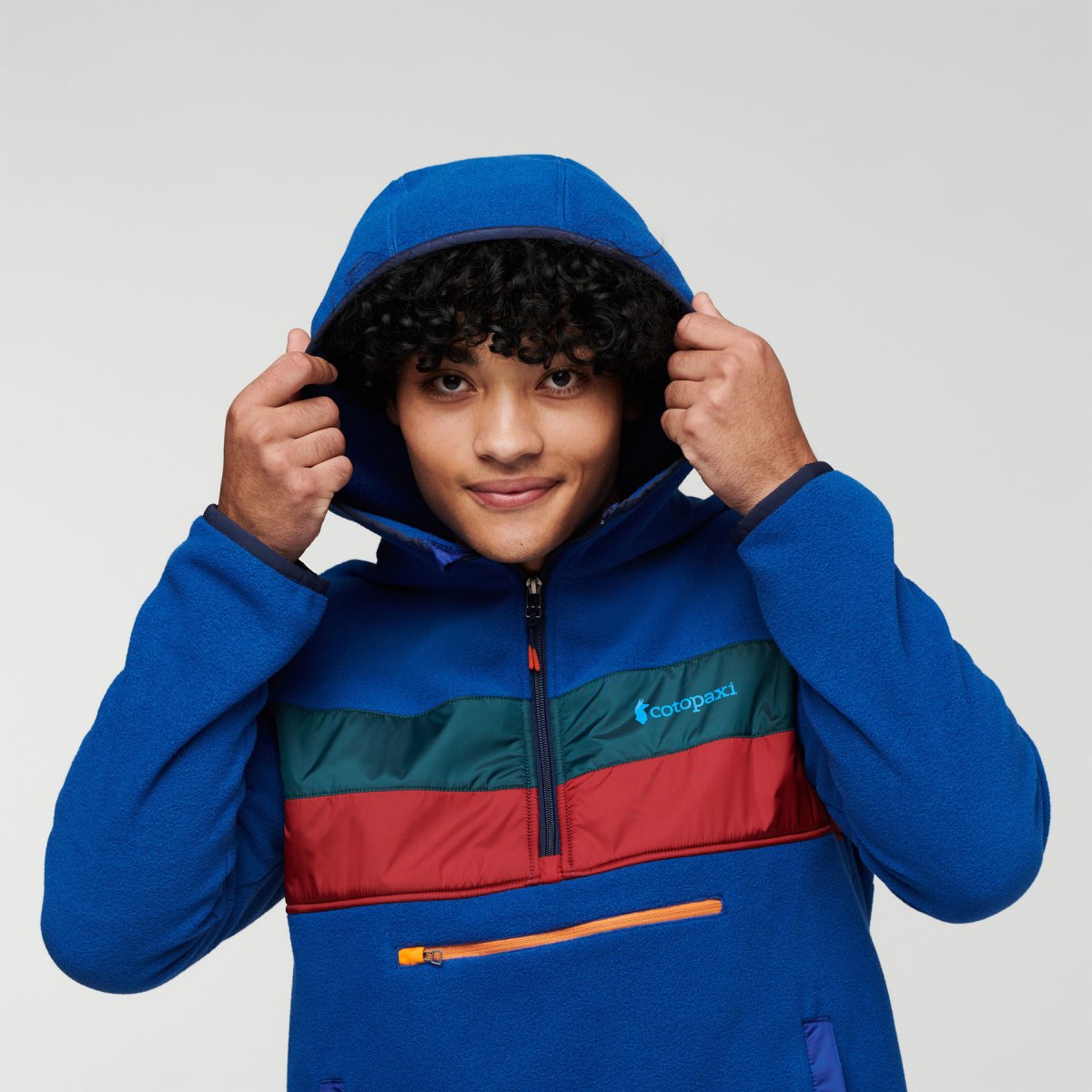 Teca Fleece Hooded Half-Zip Jacket M