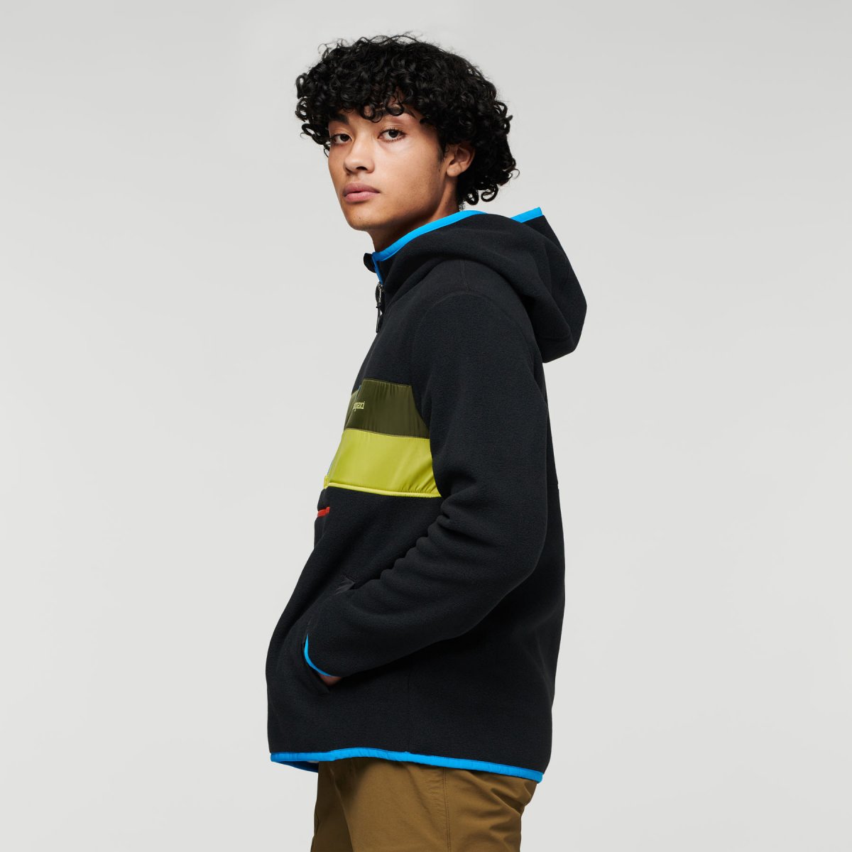 Teca Fleece Hooded Half-Zip Jacket M