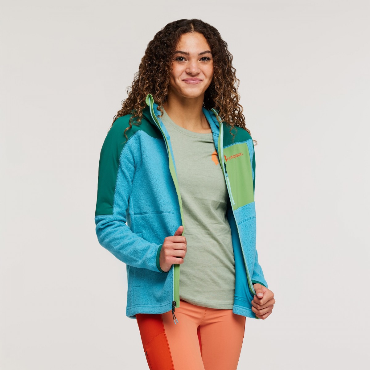 Abrazo Hooded Full-Zip Fleece Jacket Woman