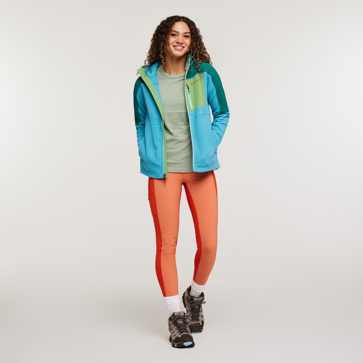 Abrazo Hooded Full-Zip Fleece Jacket Woman