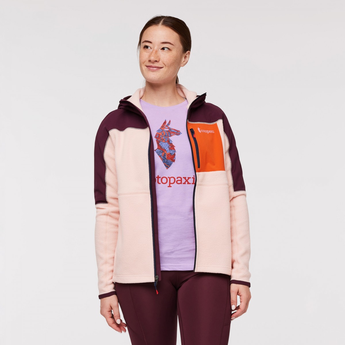 Abrazo Hooded Full-Zip Fleece Jacket Woman