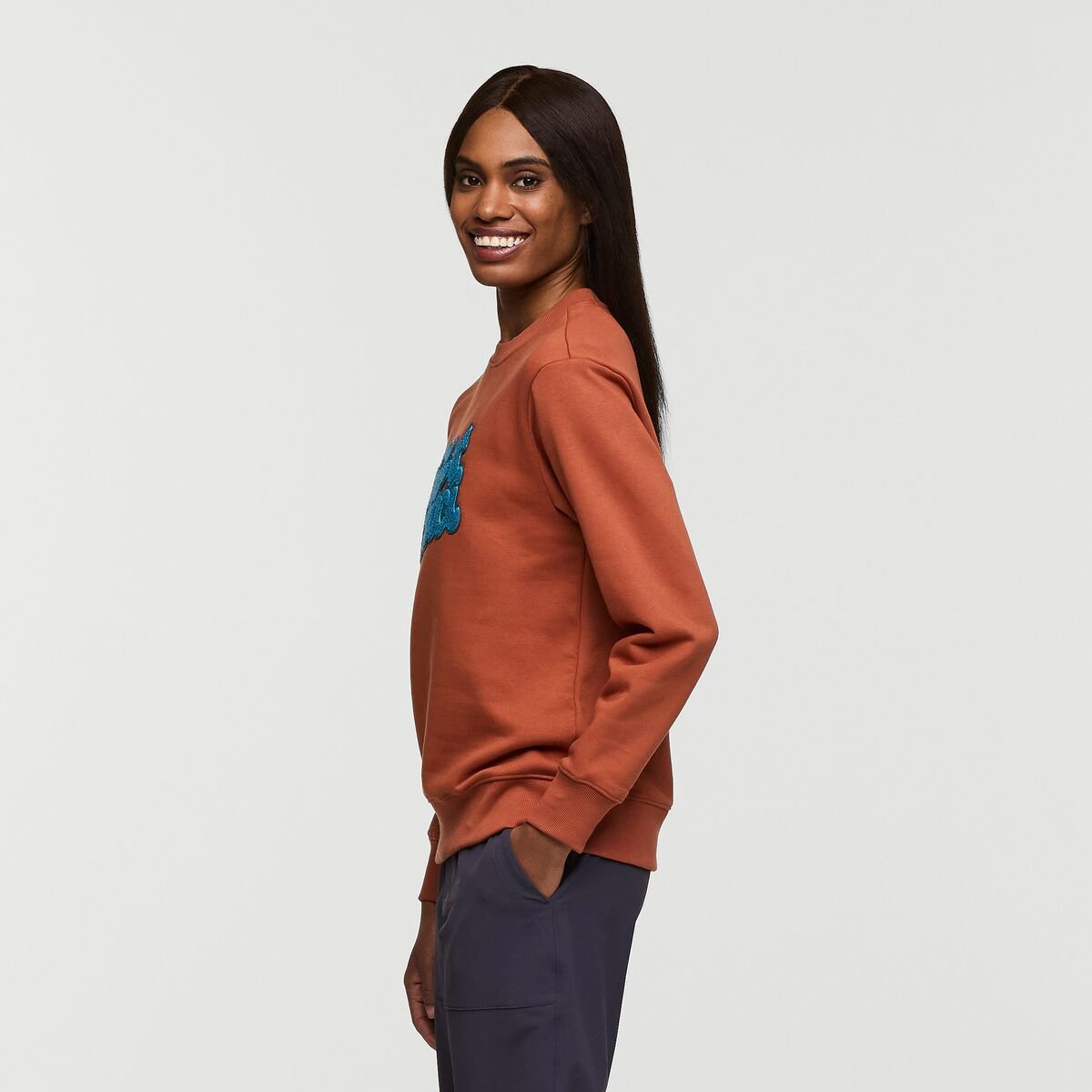 Coto-Patch Crew Sweatshirt Woman