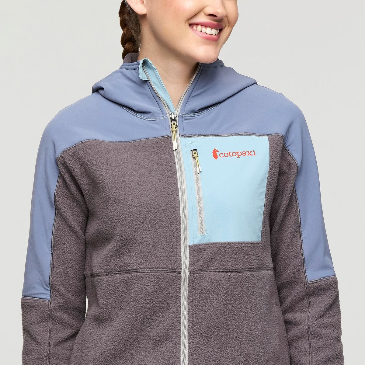 Abrazo Hooded Full-Zip Fleece Jacket Woman