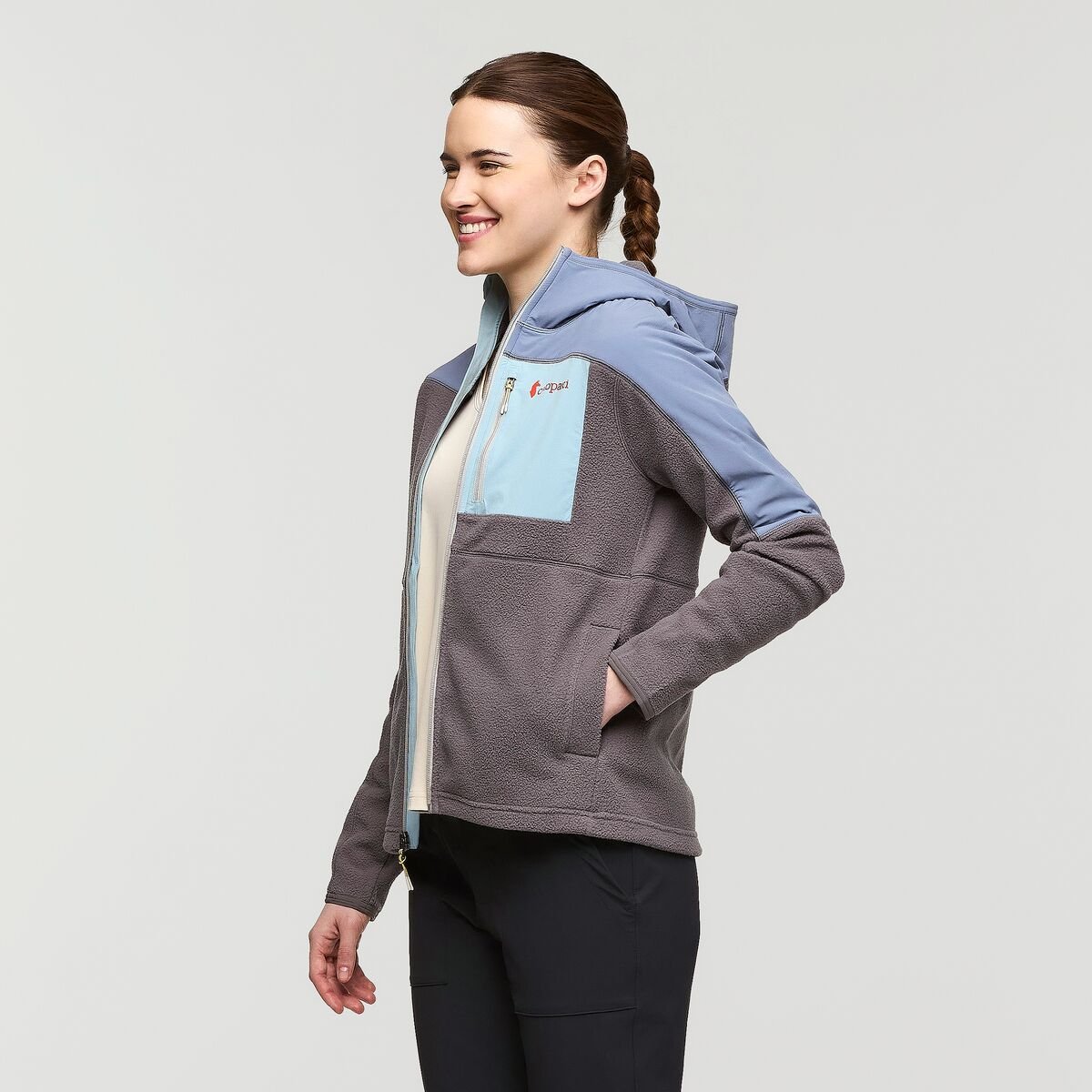 Abrazo Hooded Full-Zip Fleece Jacket Woman