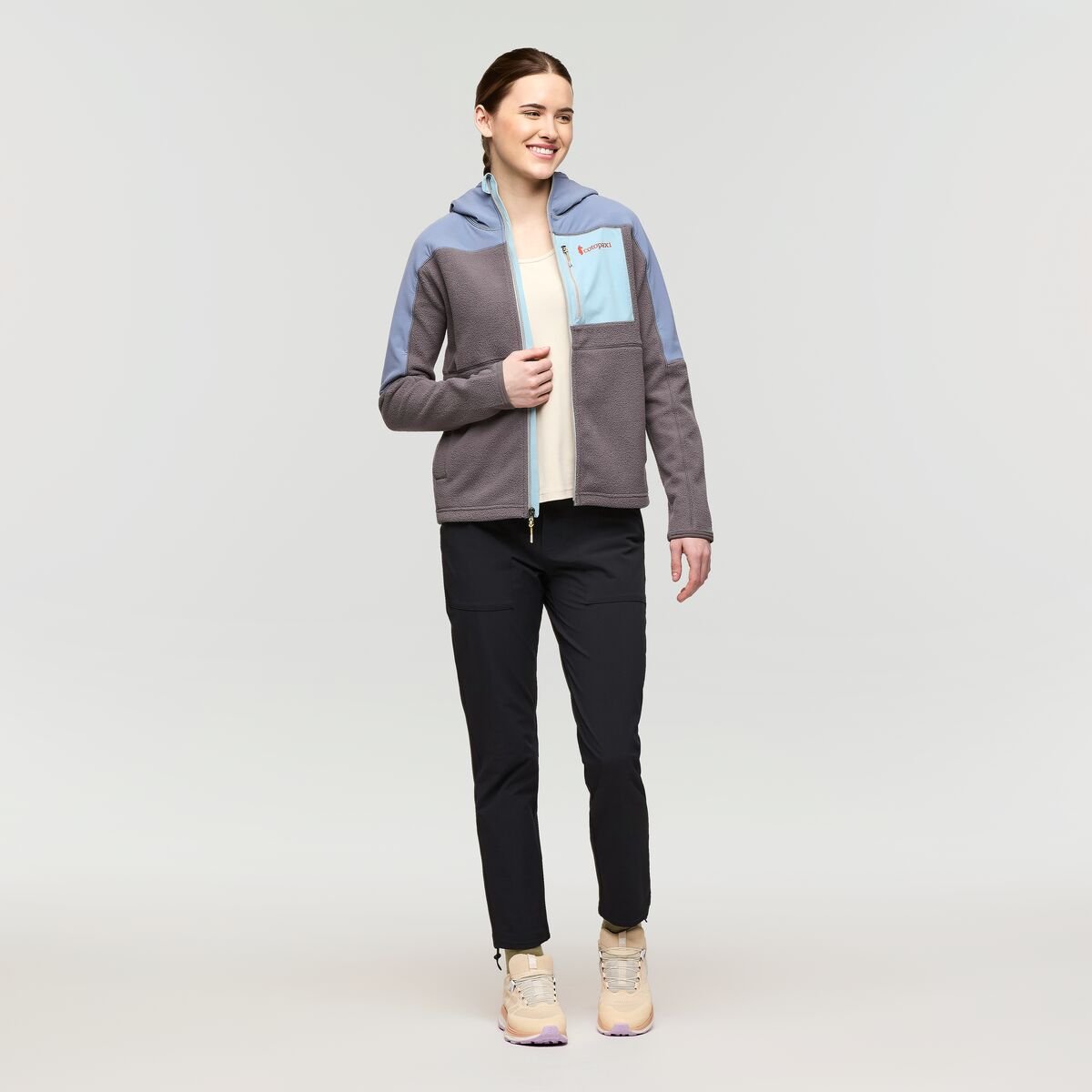 Abrazo Hooded Full-Zip Fleece Jacket Woman