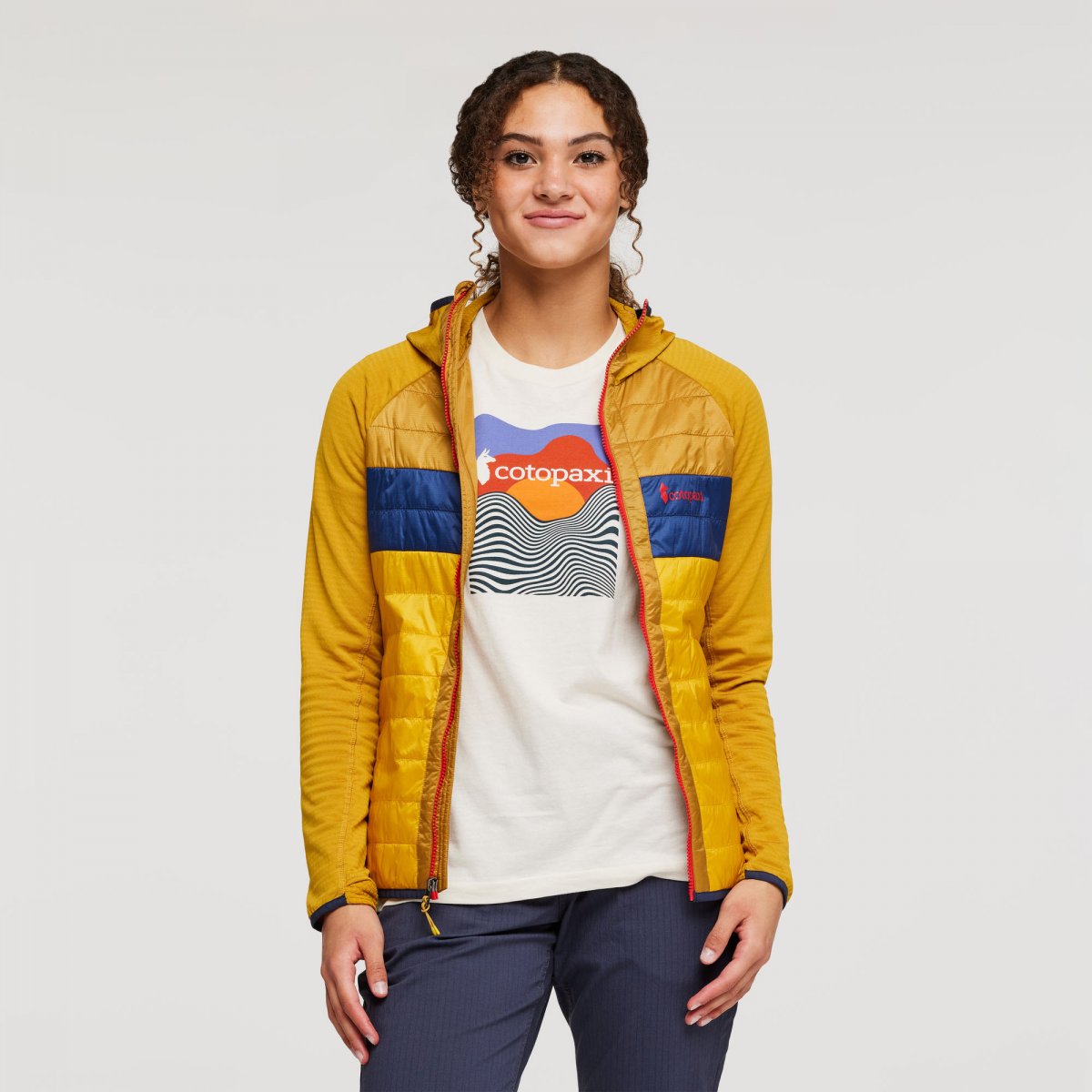 Capa Hybrid Insulated Hooded Jacket Woman