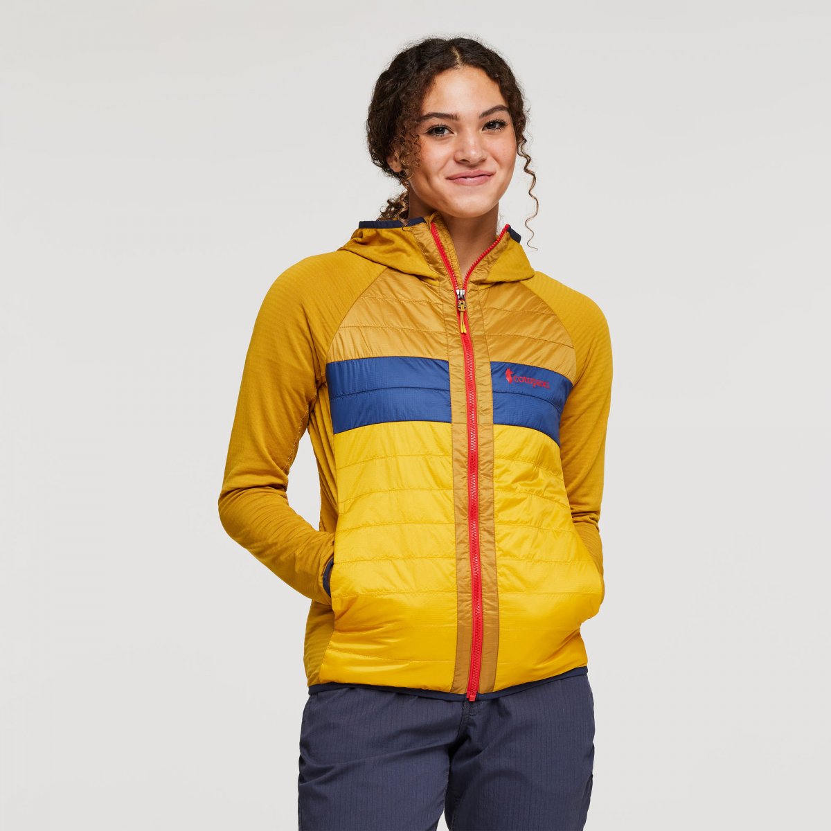 Capa Hybrid Insulated Hooded Jacket Woman