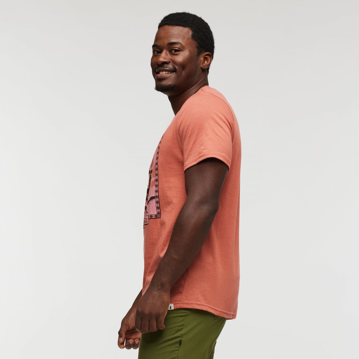 Llama Greetings Organic T-Shirt Man