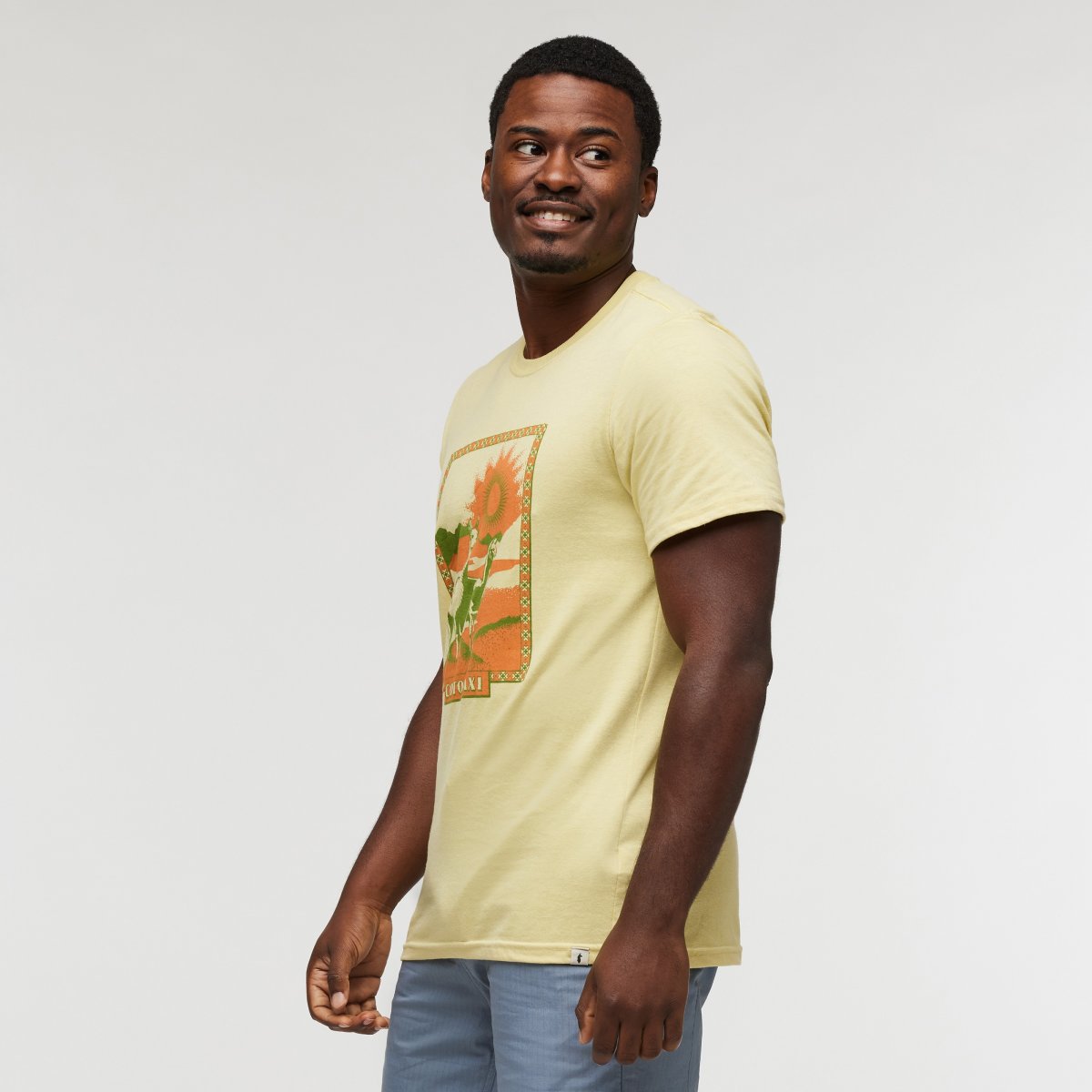 Llama Greetings Organic T-Shirt Man