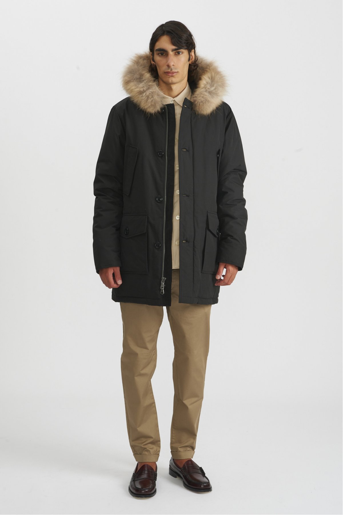 Canadian Classics Manitoba Parka Uomo, Army, 44 : : Moda