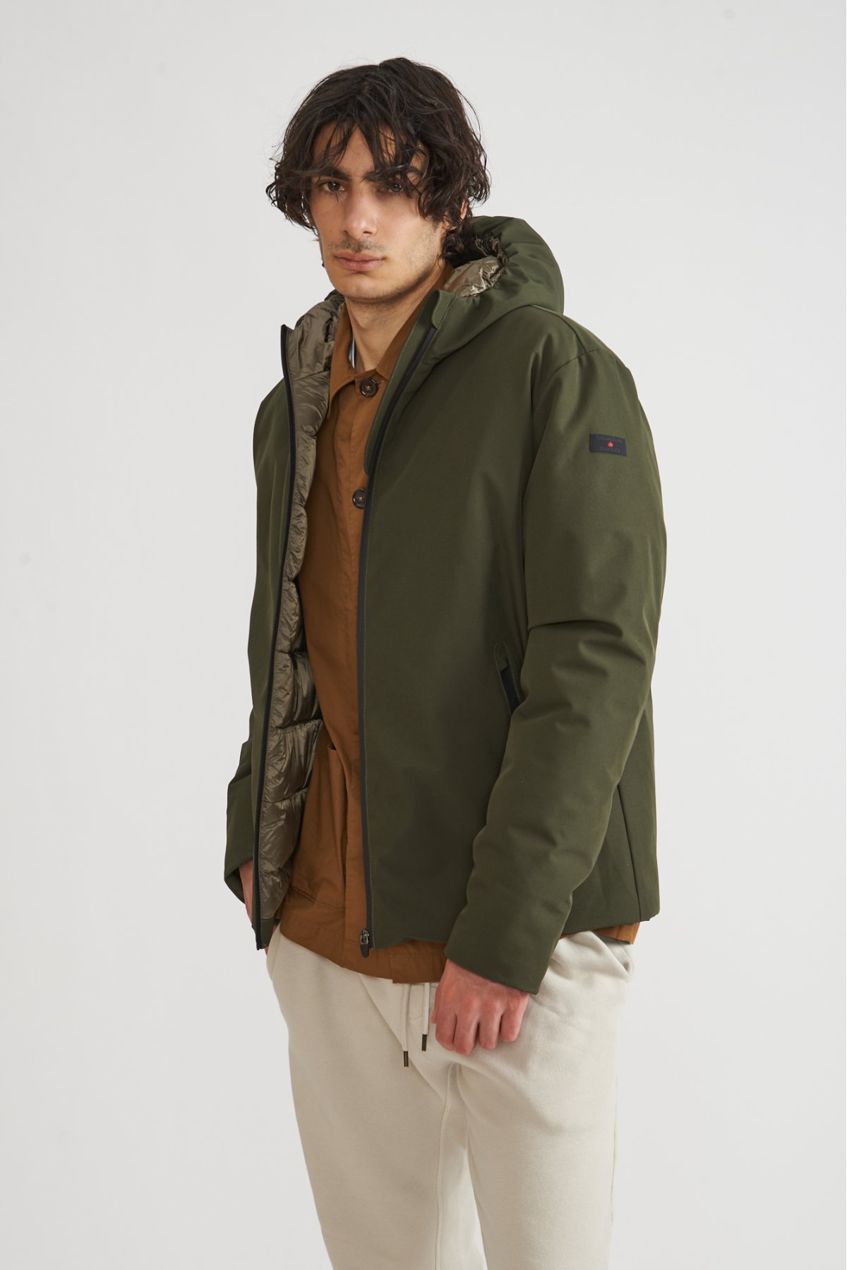 Parka uomo Military Jacket verde invernale eskimo giacca giubbotto