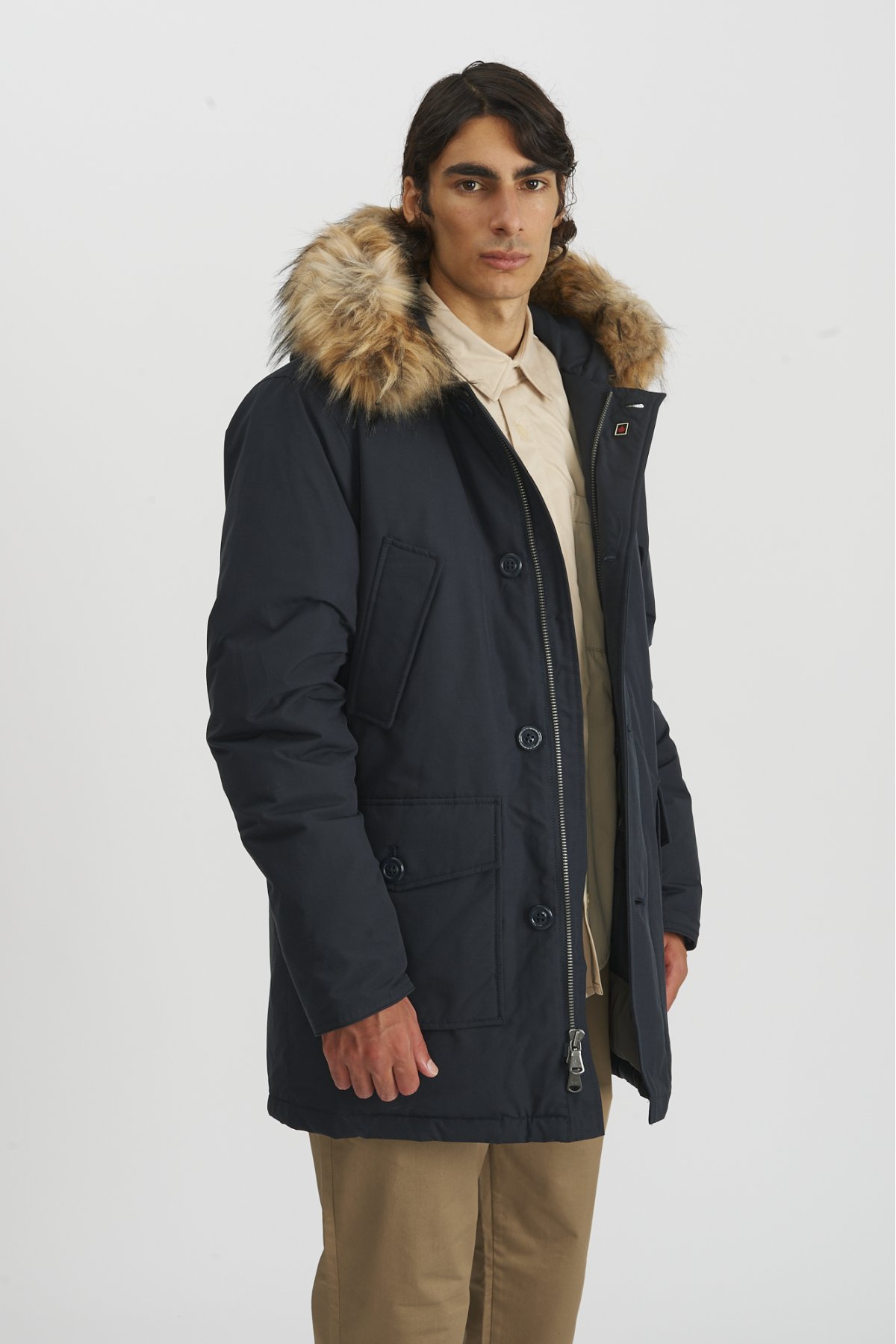 Canadian Classics Manitoba Fake Fur Parka Capp Ecopelliccia Olive Uomo