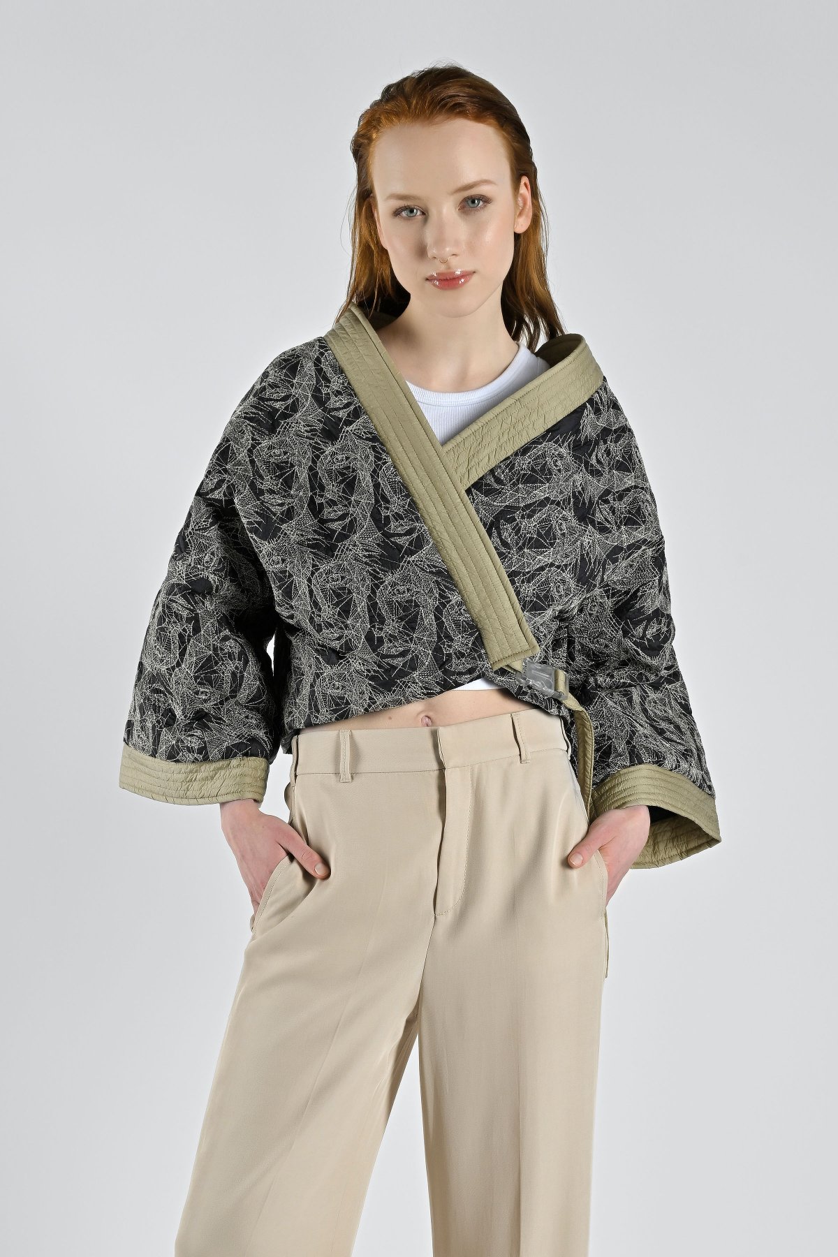 Zoe Long Sleeves Kimono BLA img 1
