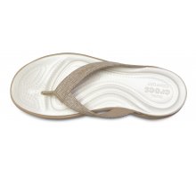 crocs capri v shimmer flip flops