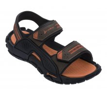 Nero/marrone/arancione