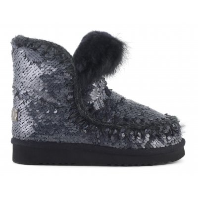 Eskimo all sequins rabbit fur trim SEQNBK