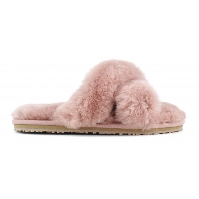 Criss-cross fur slide slipper AROS