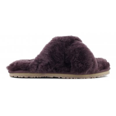 Criss-cross fur slide slipper WIN