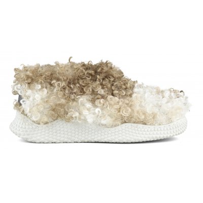 ECO SOLE SLIP-ON BOOTIE IN TEDDY FLEECE CURBEI