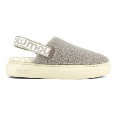 Bold clog curly sheepskin & backstrap ELGRY
