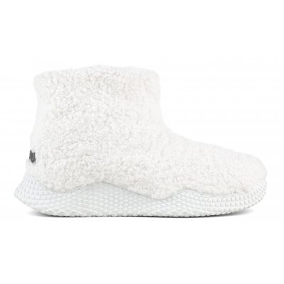 ECO SOLE SLIP-ON BOOTIE IN TEXTILE FELT TALL WHI