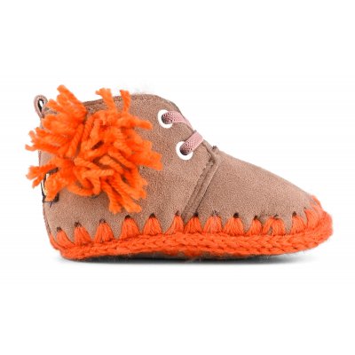 Infant lace-up wool flower DKPIN