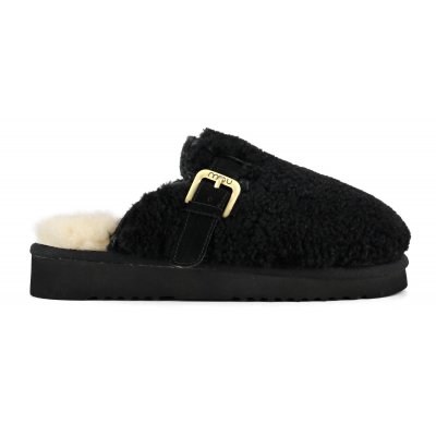 CURLY SHEEPSKIN CLOG ESKIMO BKBK