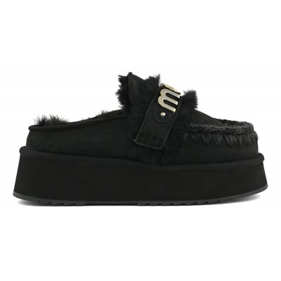 Platform clog with strap logo BKBK