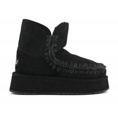 Platform boot suede BKBK