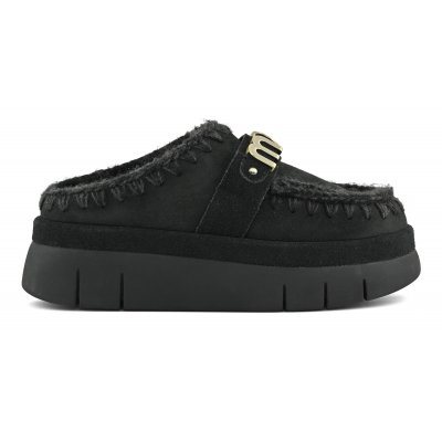 Bounce welt clog suede BKBK