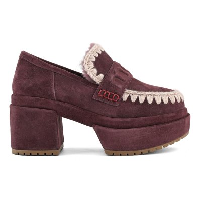 Platform loafer suede CAB