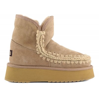 Platform boot suede CAM